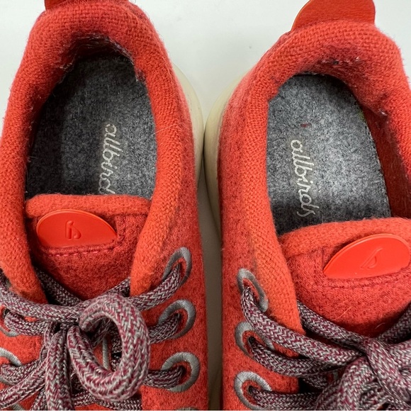 Allbirds Wool Runners Lychee Reddish/Orange Sneakers - Picture 6 of 8